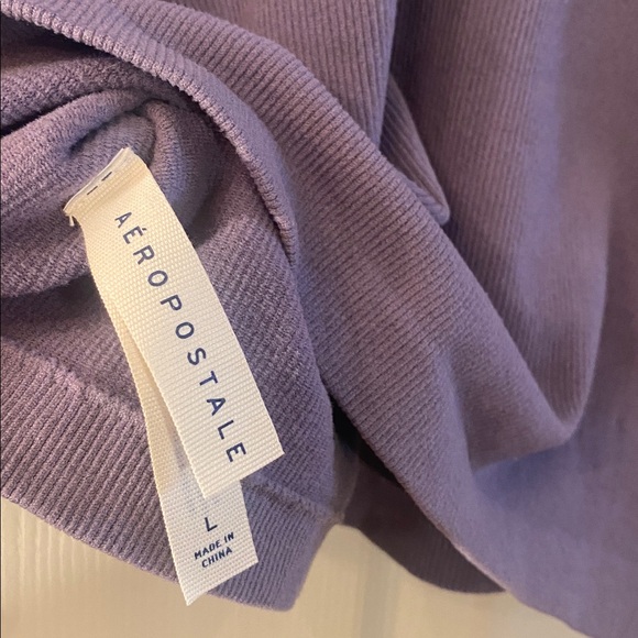 Aeropostale Lavender Long Sleeve Convertible Front, Back, Or Twist Crop Top NWTs - Picture 11 of 13